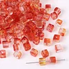 7mm Gradient Crystal Glass Cube Beads DIY Jewelry