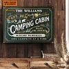 Camping Cabin Memories Customized Classic Metal Signs