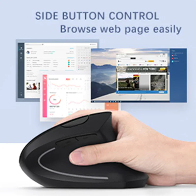 Ergonomic Charging Upright Mouse