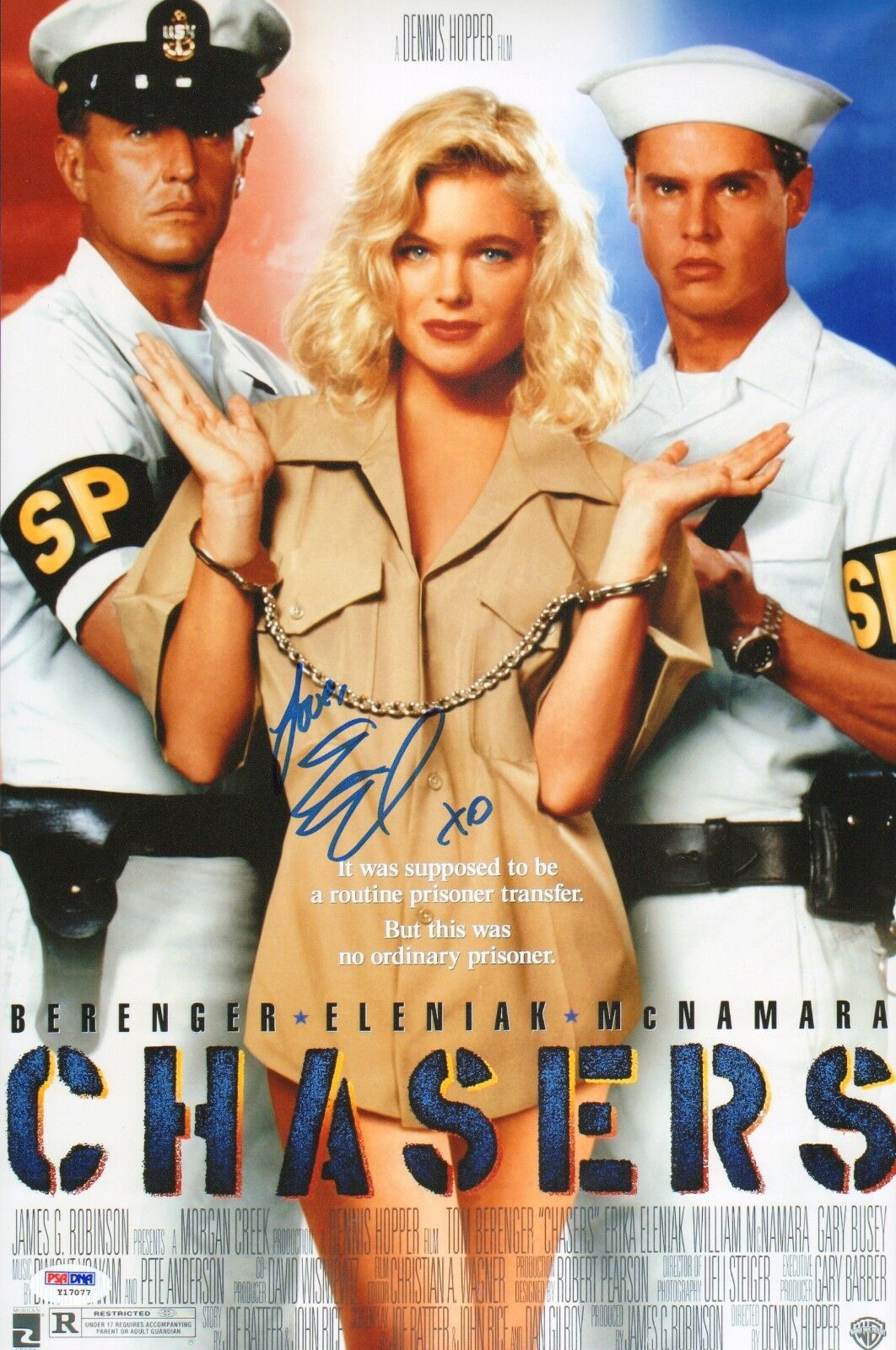 Erika Eleniak Signed Chasers 11x17 Photo Poster painting PSA/DNA COA Autograph 1994 Movie Poster