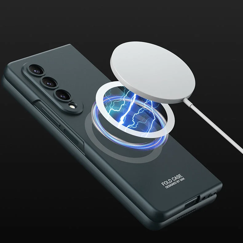 Applicable To Samsung ZFold3/ZFold4 Ultra-Thin Shell Film Wireless Charger Phone Case