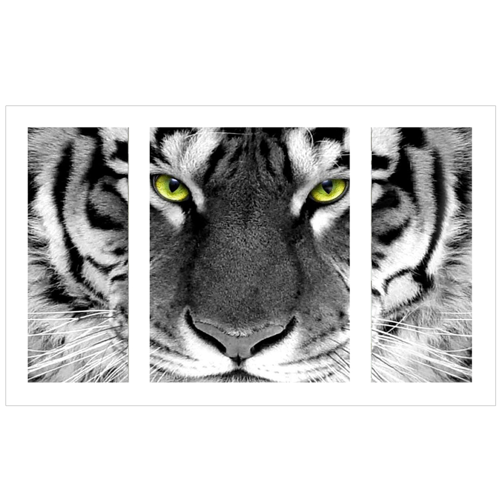 

45*85CM - Round Drill Diamond Painting - Tiger, 501 Original