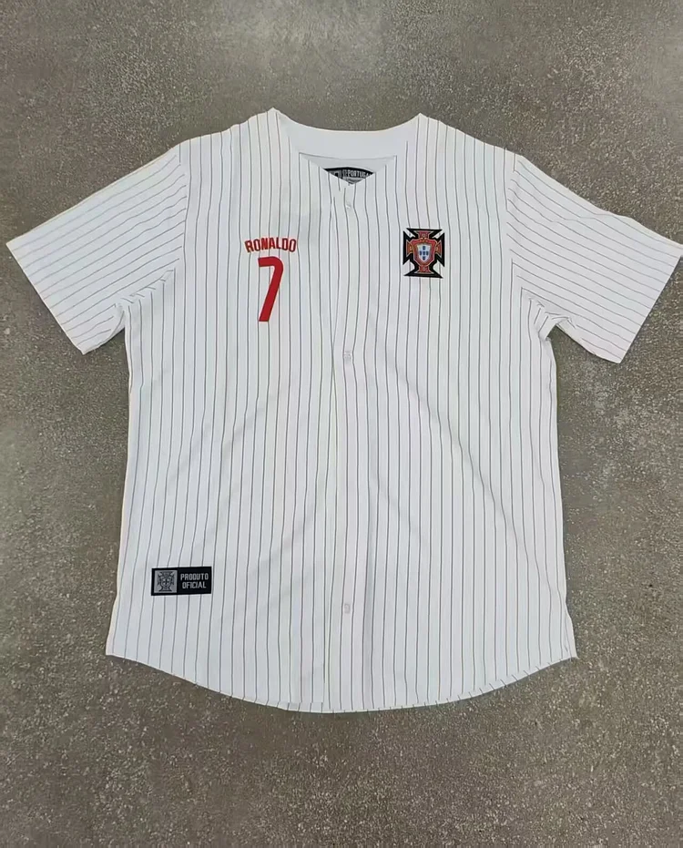 25/26 Portugal White Baseball Jersey