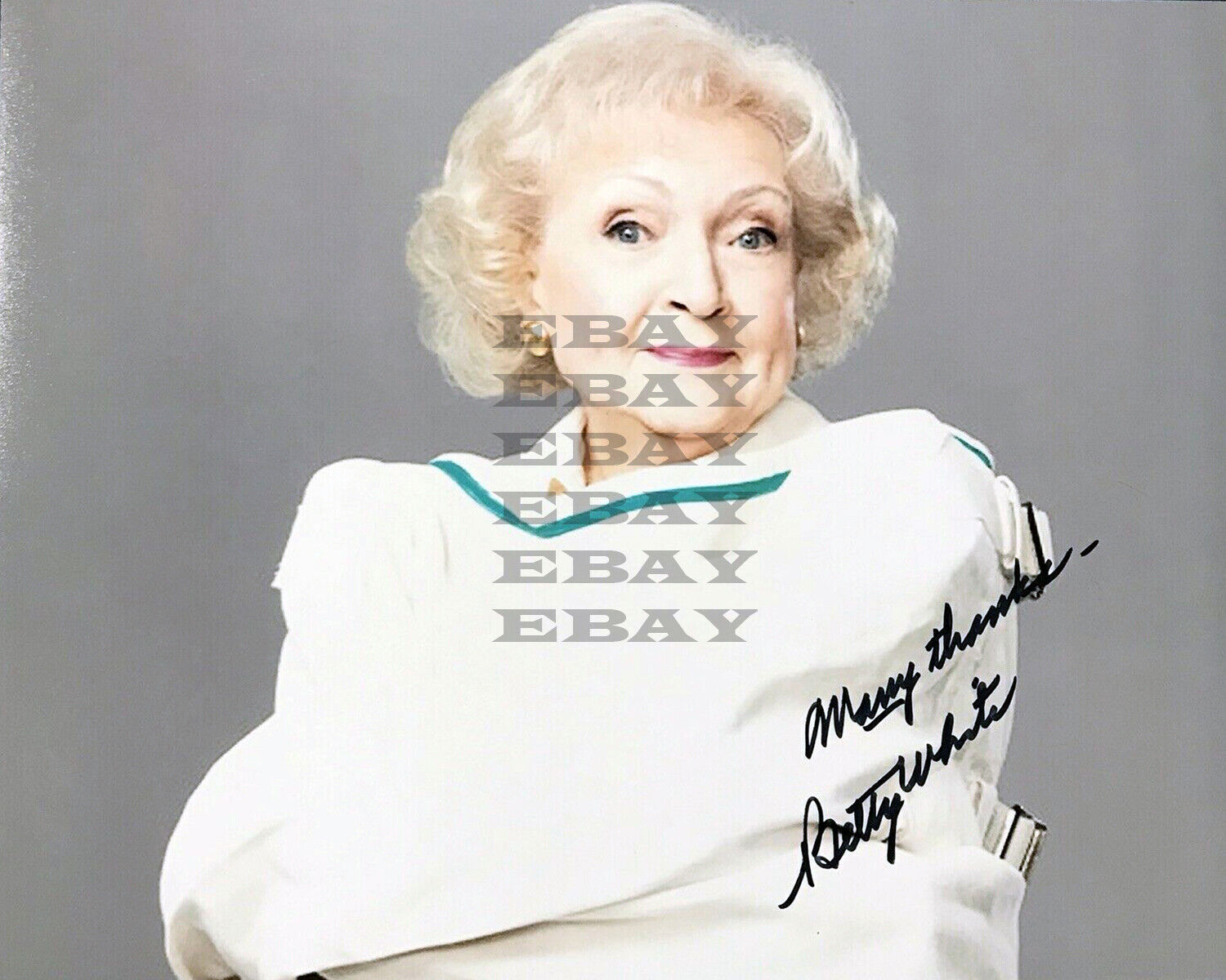 BETTY WHITE Autographed Signed 8x10 Photo Poster painting Reprint