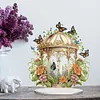 Ornement de bricolage de cage &agrave; oiseaux de jardin en acrylique