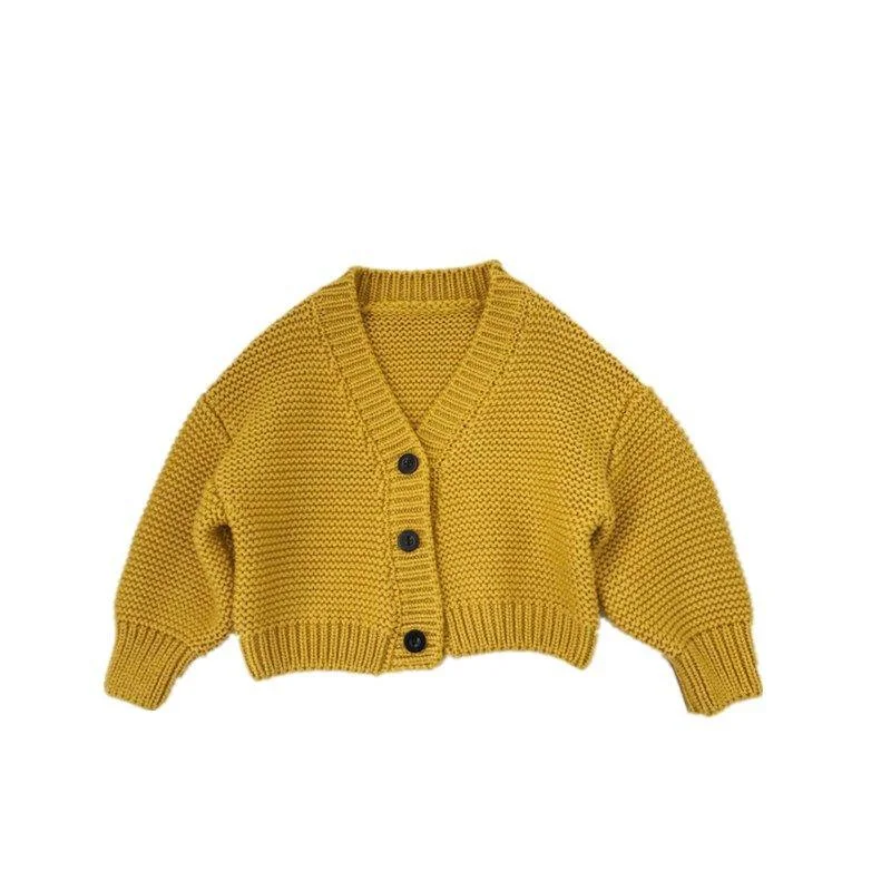 INS HOT Baby boys and girls cardigan sweater coat Korean sweater kids Single-breasted outwear toddler girl sweater 2 colors