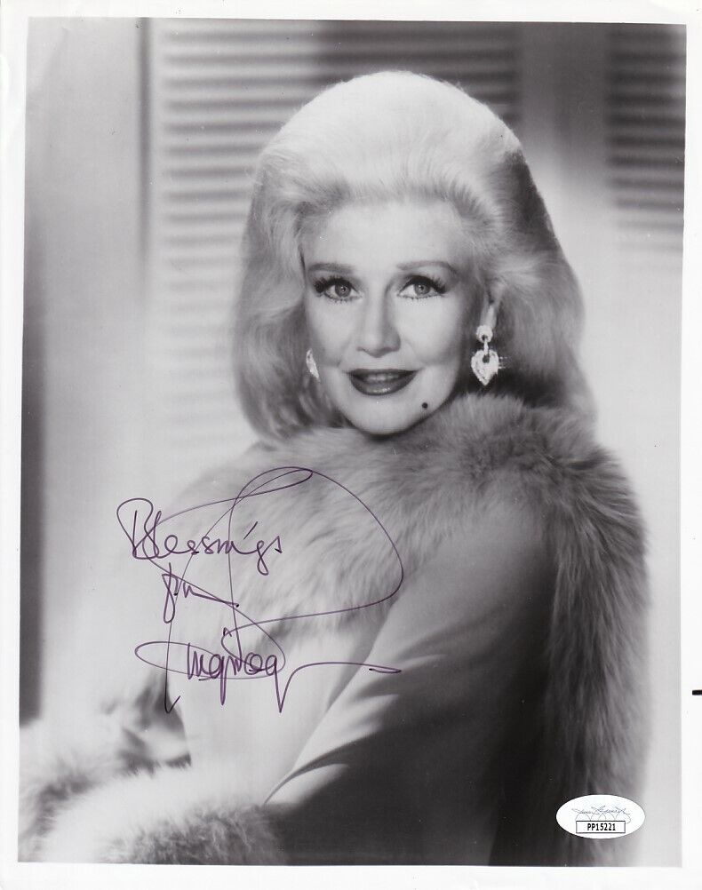 Ginger Rogers autographed signed autograph 8x10 black & white portrait Photo Poster painting JSA