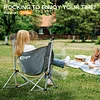  Hammock Camping Chair Folding Portable Swinging Chair with Cup Holder for Outdoor RV Lawn Backyard Patio,Support 350 lbs