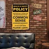 Warning"HEALTH & SAFETY POLICY" - Vintage Metal Signs(12*16Inch) - Warning