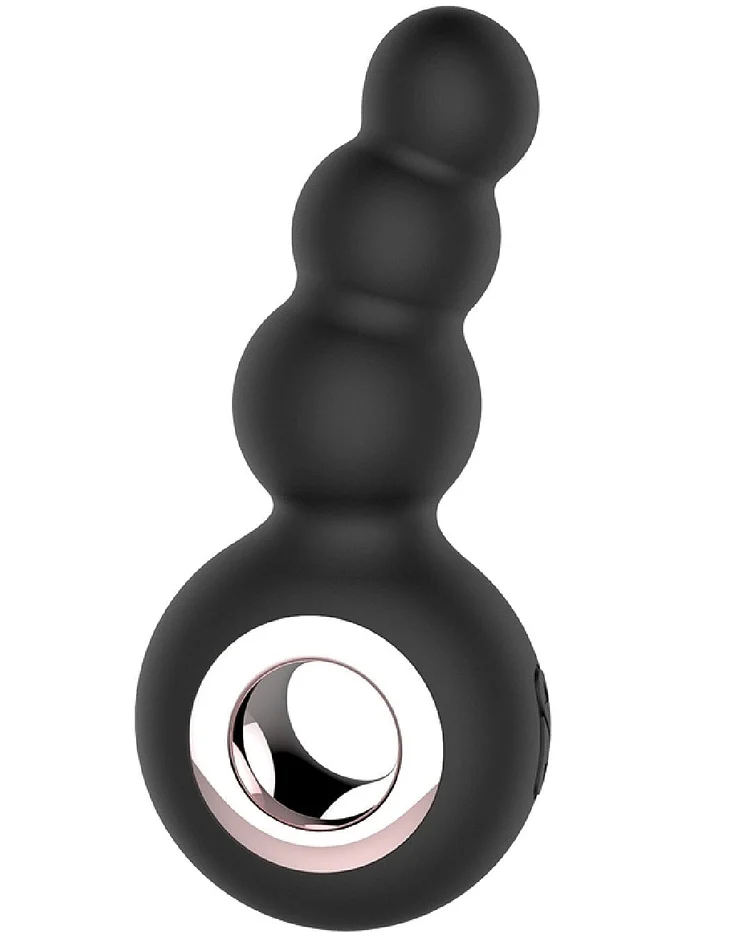 Pornhint Gender Fluid Quiver Vibrating Anal Rimming Plug - Black