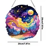 Diamond Painting Acrylic Single-Sided Coloured Clouds Starry Sky Hanging Pendant