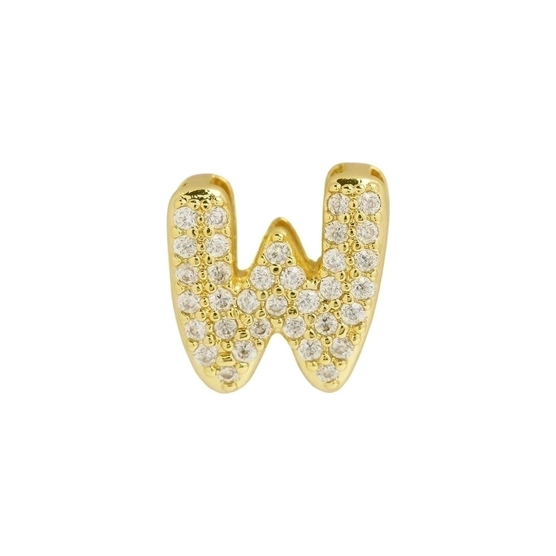 1 Piece Copper Zircon Letter Jewelry Accessories Pendant Chain