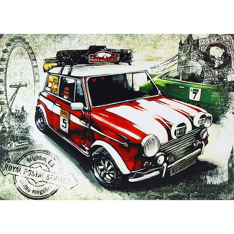 Vehicle in Farm - Full Round Drill Diamond Painting - 40x30cm(Canvas)