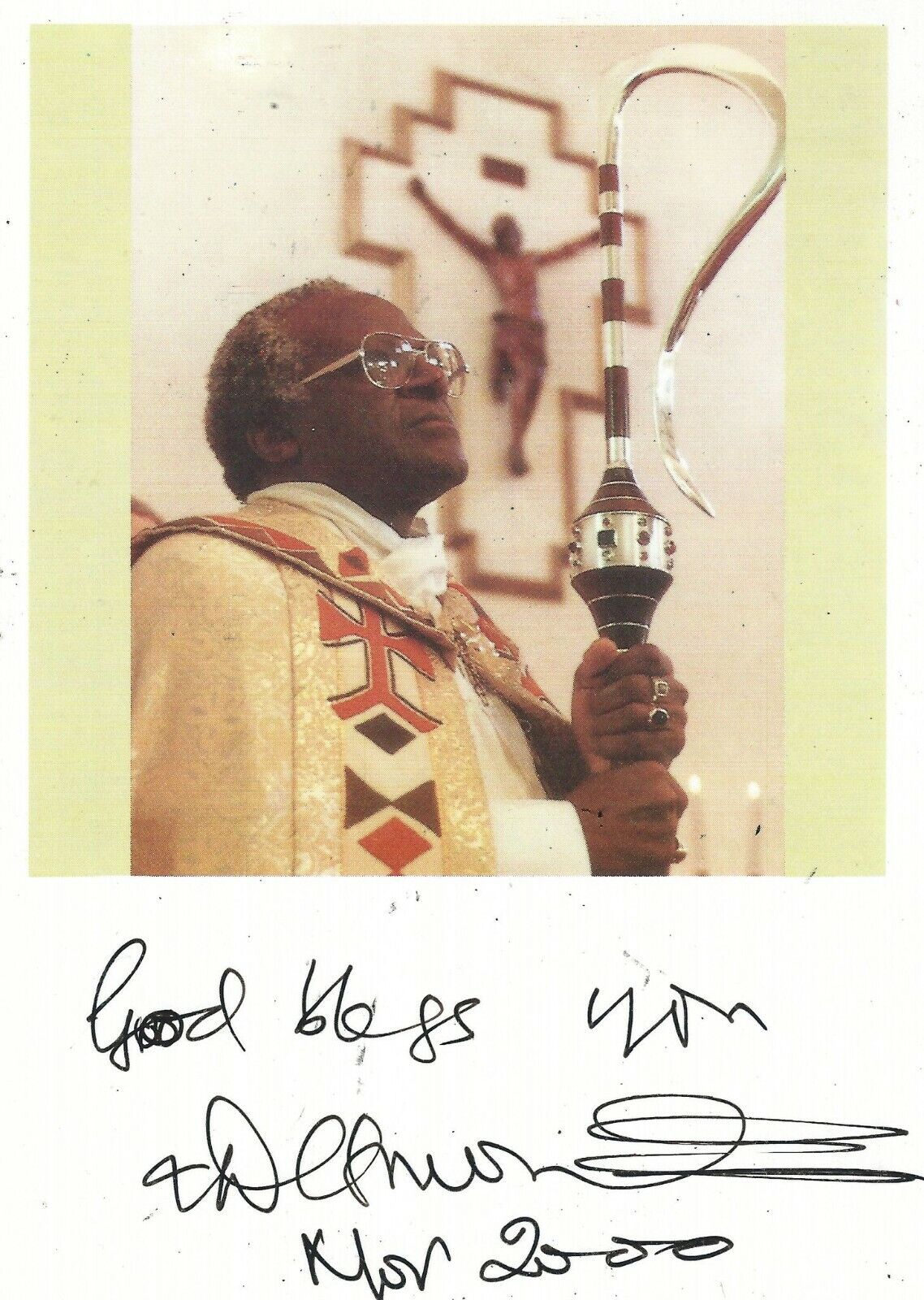 Desmond Tutu Autographed Signed 4x6 Photo Poster painting Picture