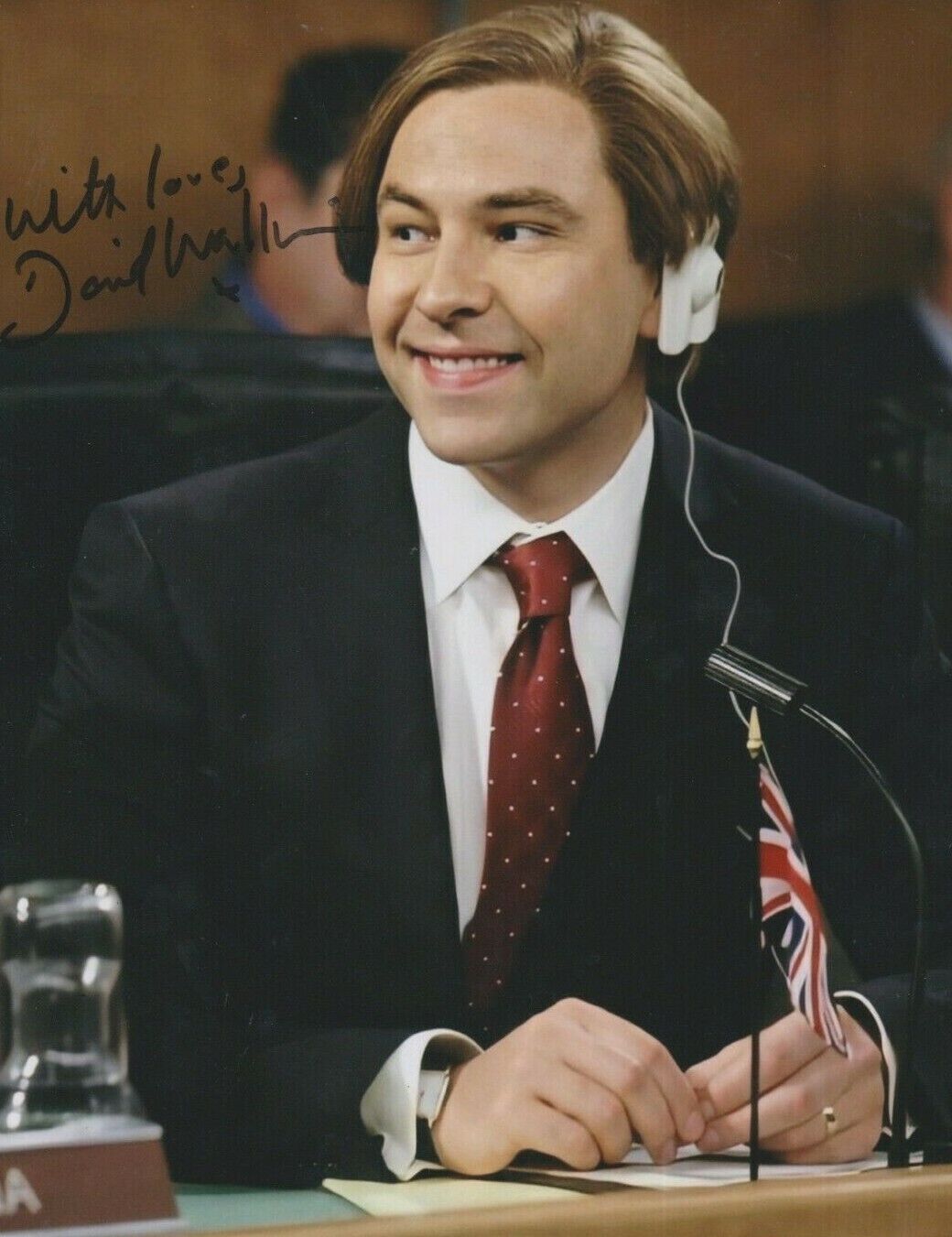 David Walliams **HAND SIGNED** 10x8 Photo Poster painting ~ AUTOGRAPHED ~ Little Britain