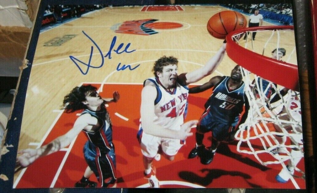 David Lee New York Knicks SIGNED AUTOGRAPHED 8x10 Photo Poster painting COA Basketball Gators