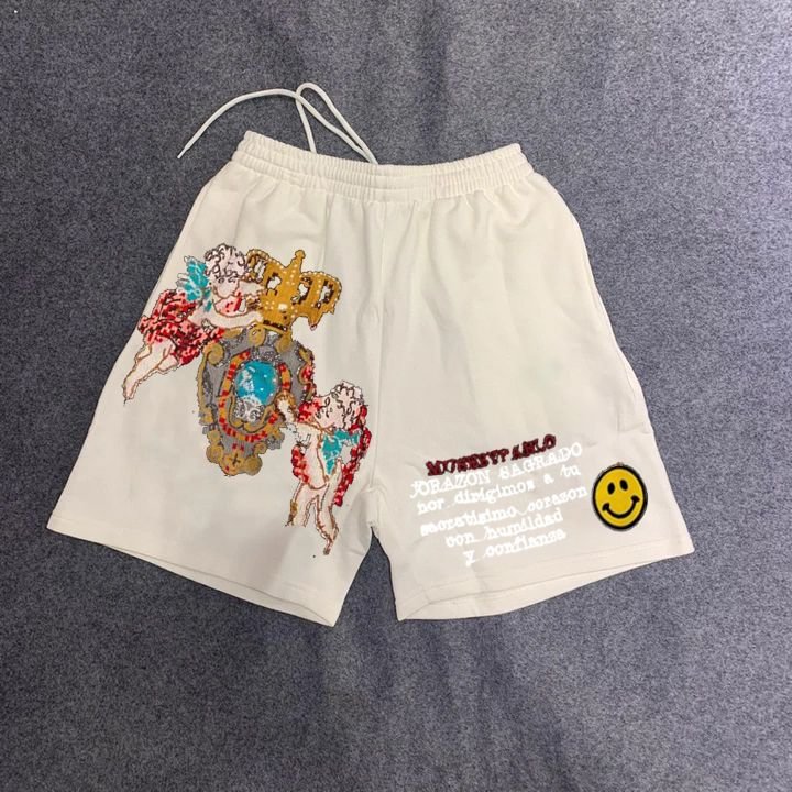 Casual style retro fashion print shorts
