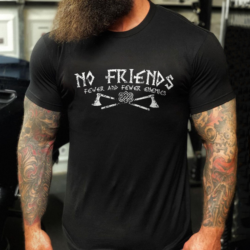 Livereid No Friends Printed Men's T-shirt - Livereid