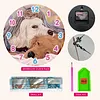 uk.everydayedeals (Limited Stock)DIY Diamond Painting Wooden Clock - Animal