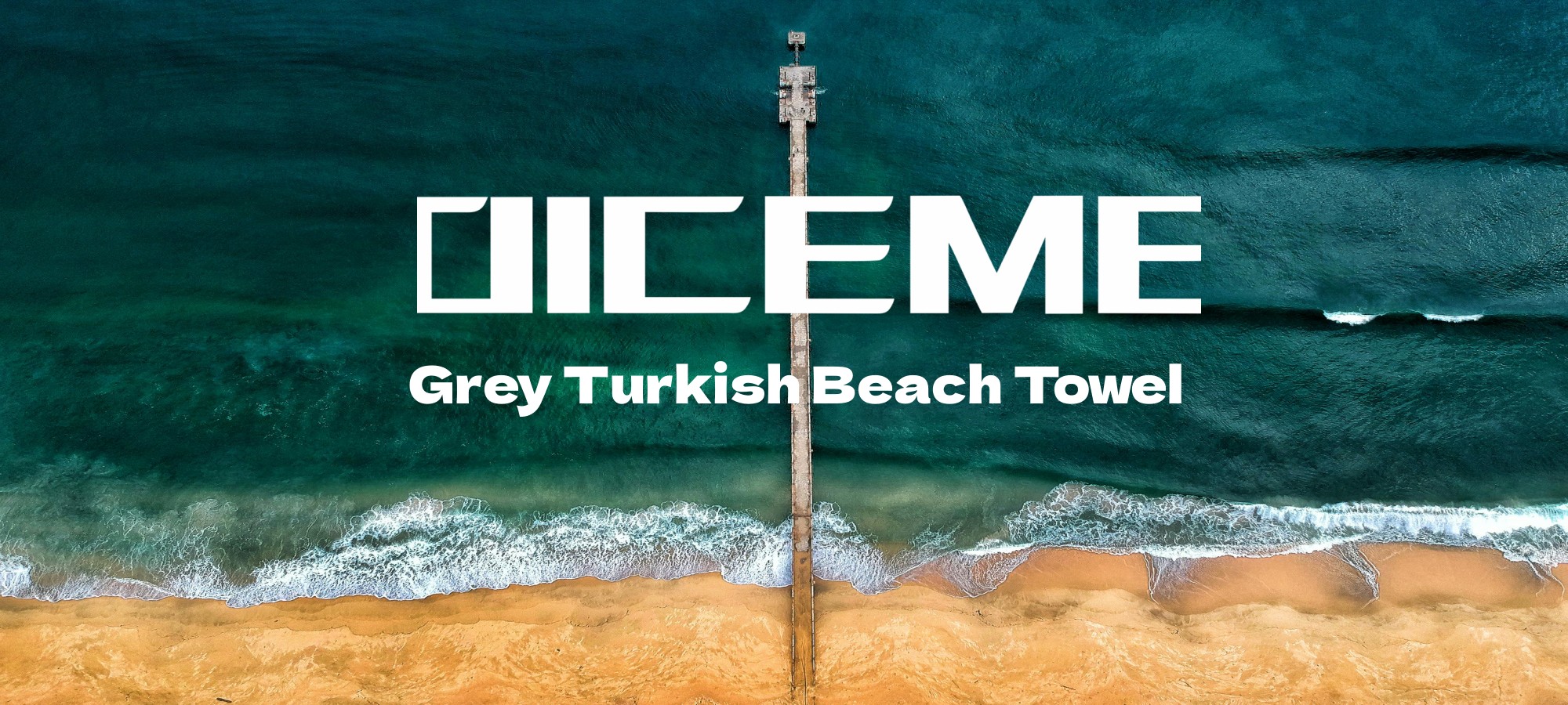 Grey Turkish Beach Towel