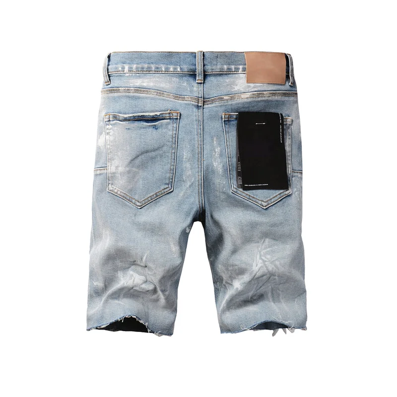 Purple Fashion Jeans 5091