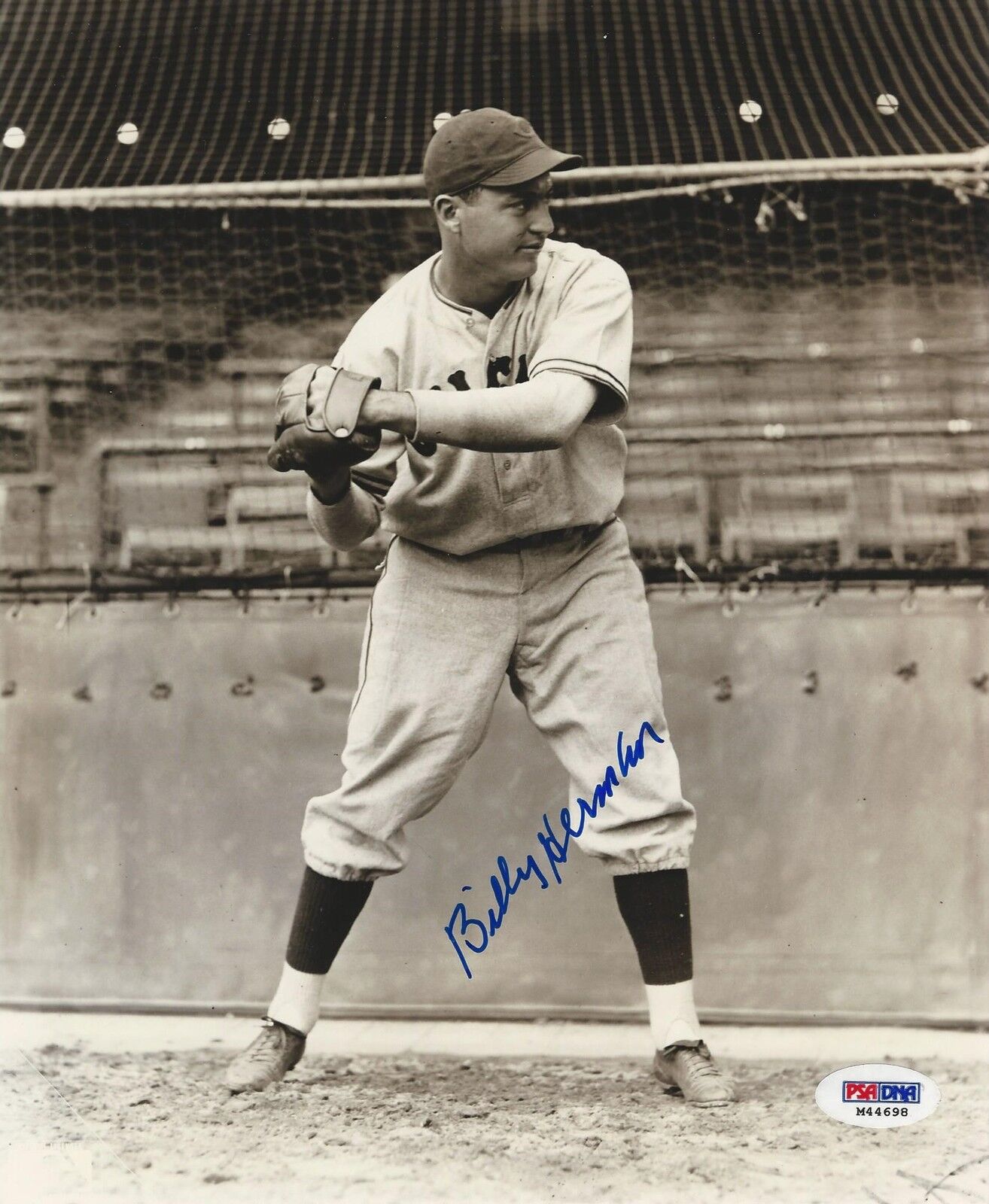 Billy Herman Brooklyn Dodgers signed 8x10 Photo Poster painting PSA/DNA #M44698