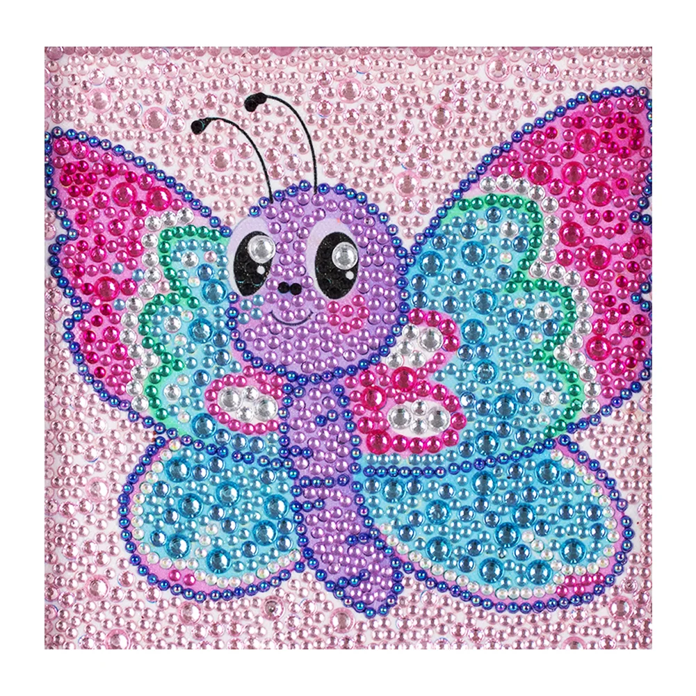 Diamond Painting - Full Crystal Rhinestone - Butterfly(18*18cm)【Without Frame】