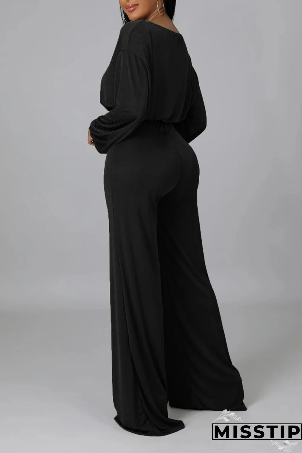 Red Bean Paste Casual Solid Patchwork O Neck Long Sleeve Two Pieces