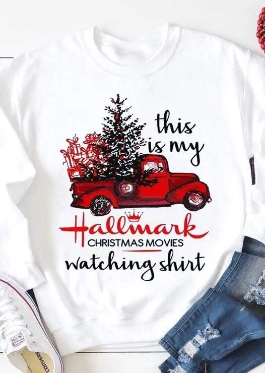 Hallmark Christmas Movies Watching Shirt Baseball T-Shirt Tee