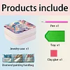 DIY Cat Special Shape Diamond Painting Jewelry Storage Box