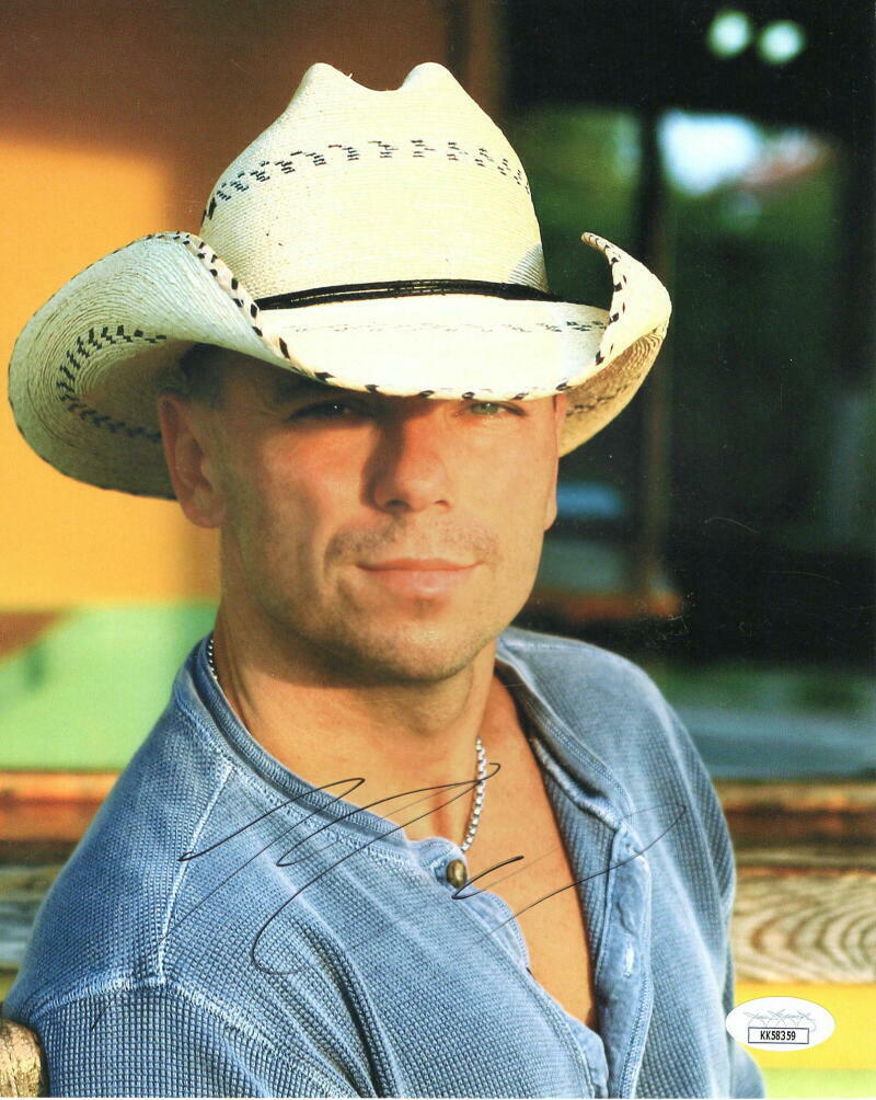 KENNY CHESNEY SIGNED AUTOGRAPH 8X10 Photo Poster painting - COUNTRY MUSIC STUD SUPERSTAR JSA