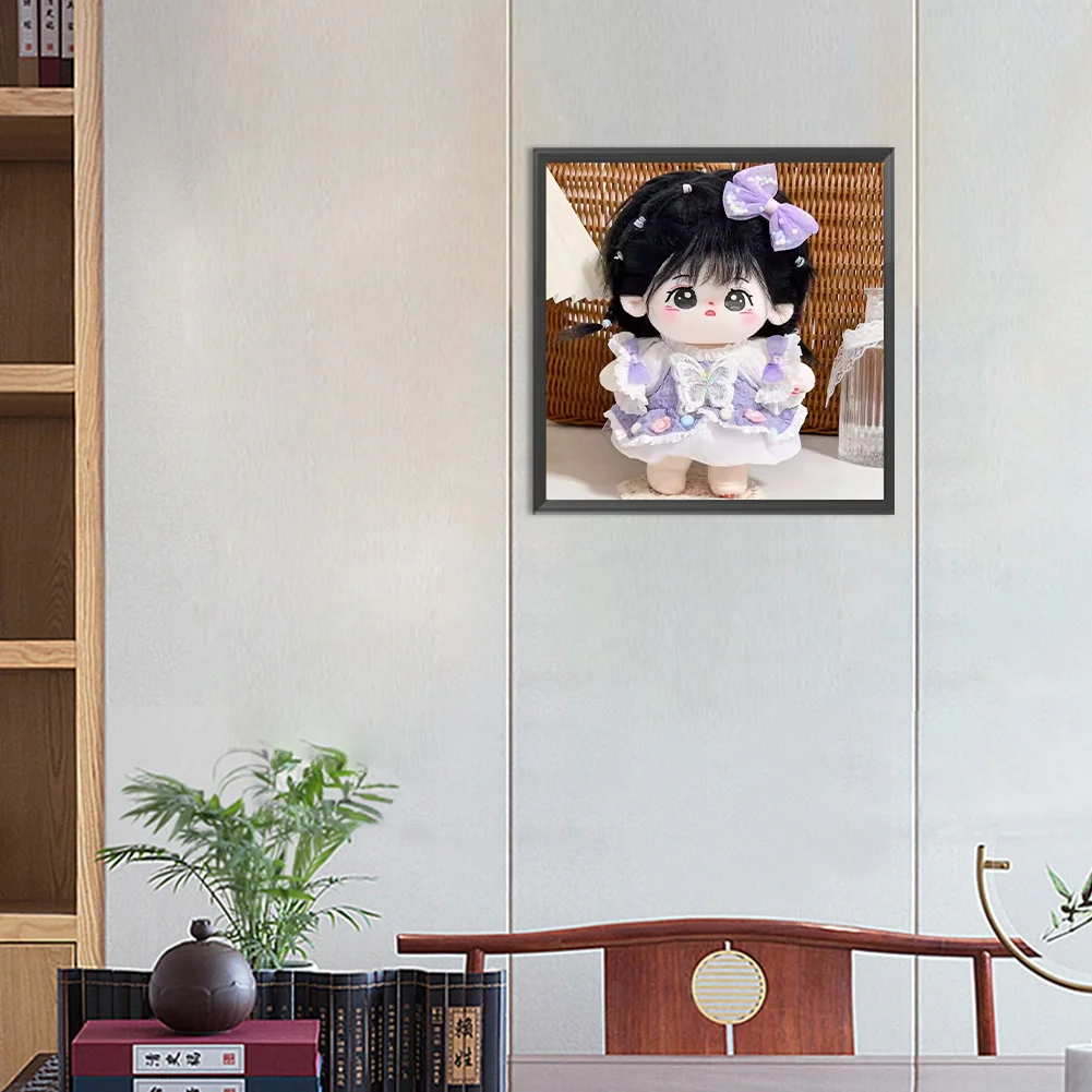 Diamond Painting - Full Round Drill - Cartoon Doll(Canvas|30*30cm)