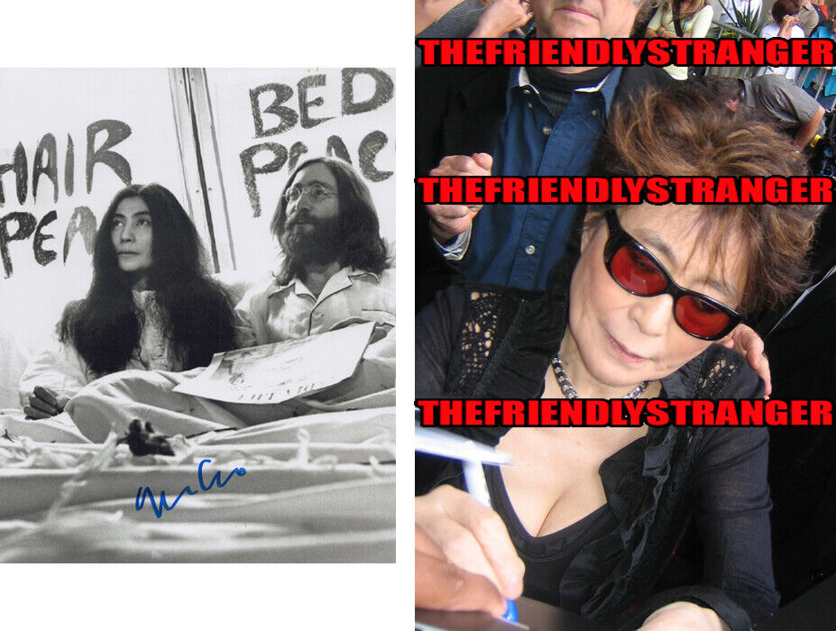 YOKO ONO signed Autographed JOHN LENNON