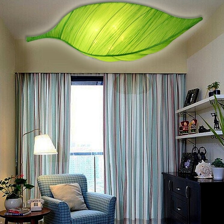 Led E27 Chinese Fabric Iron Leaf LED Lamp.LED Light.Ceiling Lights.LED Ceiling Light.Ceiling Lamp For Bedroom Dinning Room
