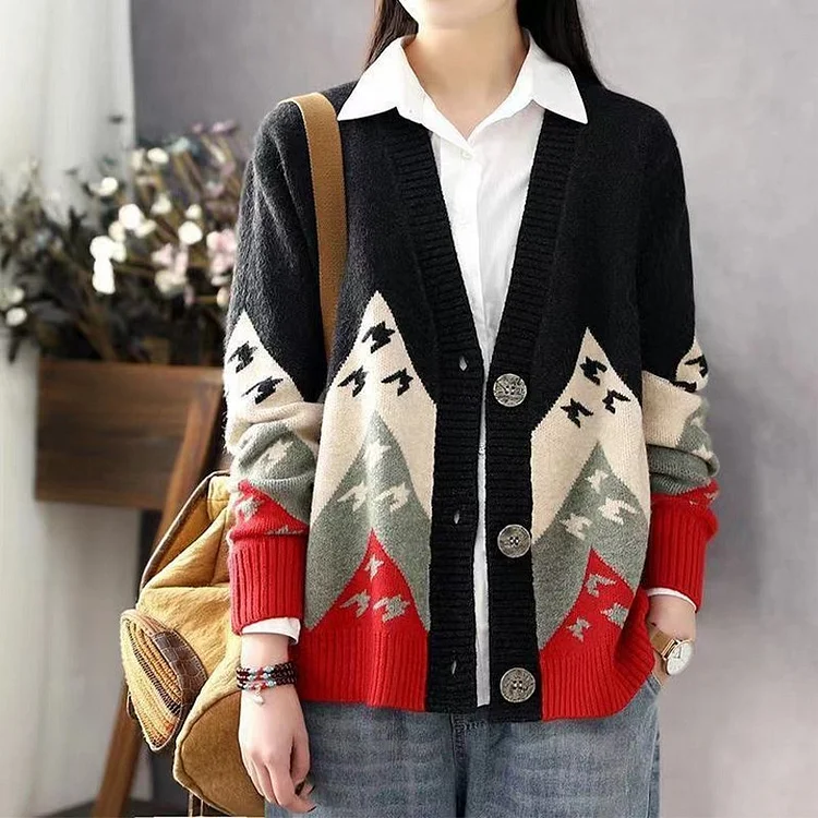Casual Knitted Long Sleeve Shift Sweater QueenFunky
