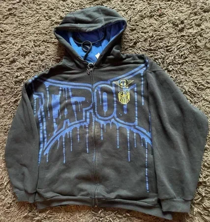 Aonga 90s Streetwear Woman Hoodie Y2k Fashion Trend Pullover Simple Long Sleeved Lettered Loose Sweater Loose Retro American Pure Cotton Fashion aonga