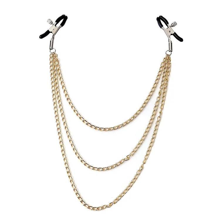 A Chain Of Nipple Clamps A Flirtatious Nipple Toys