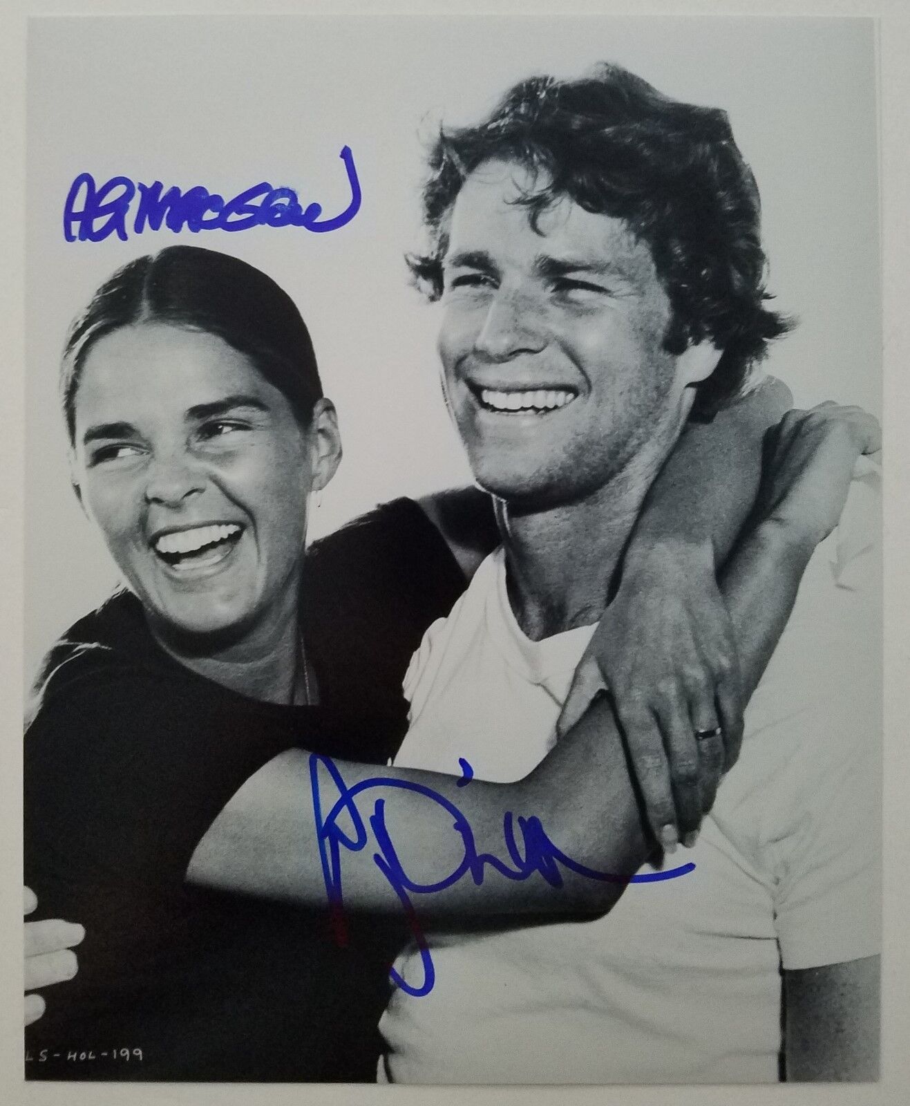 Ryan O'Neal & Ali MacGraw Dual Signed 8x10 Photo Poster painting Actor Love Story Broadway RAD