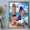 Diamond Painting Kit lighthouse Full Round Rhinestone Wall