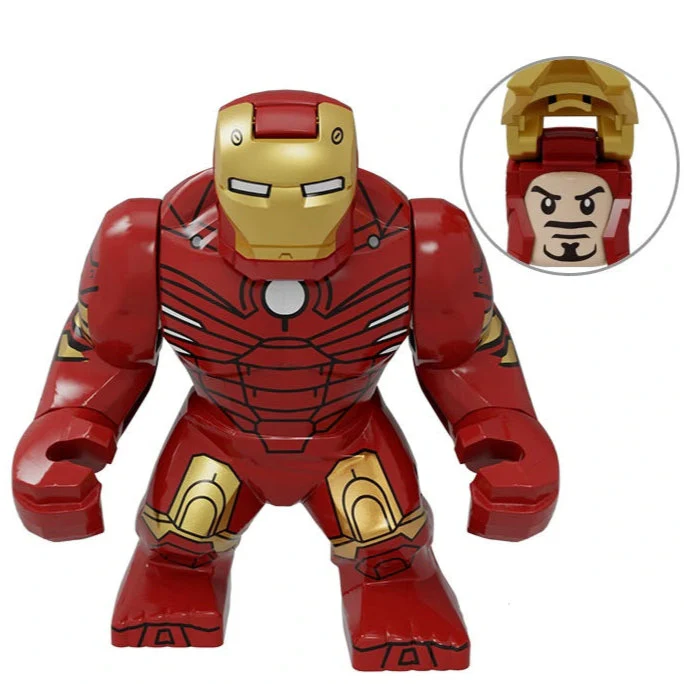 Iron Man Custom Marvel Superhero Large Minifigure Minifigure Bricks monstertoys