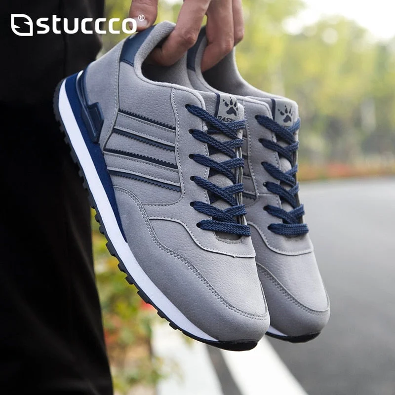New Arrival 2021 Leather Men Causal Shoes Male Spring Men Light Sneakers Lac-up Flats Breathable Outdoors Mens Gym Shoes Size 44