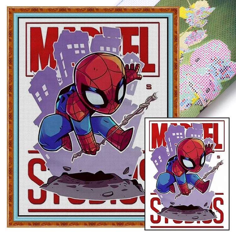 Spider-Man - Printed Cross Stitch 11CT 40*55CM