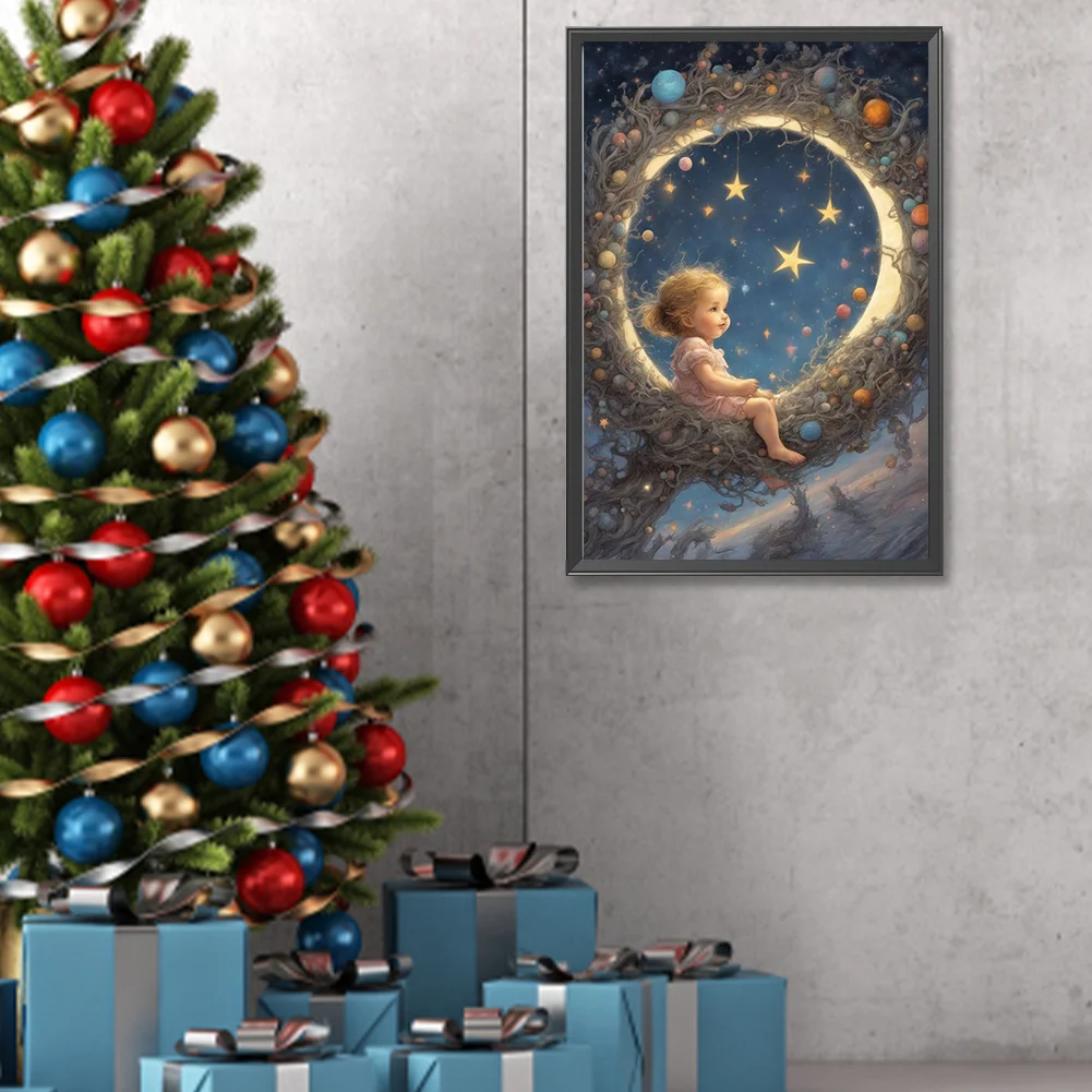 Diamond Painting - Full Round Drill - Angel Baby(Canvas|40*60cm)