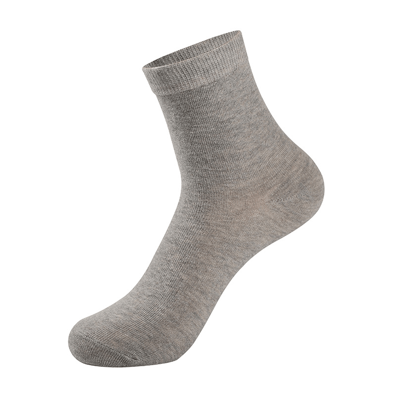 Pure Color Sweat-Absorbent Deodorant Men'S Socks