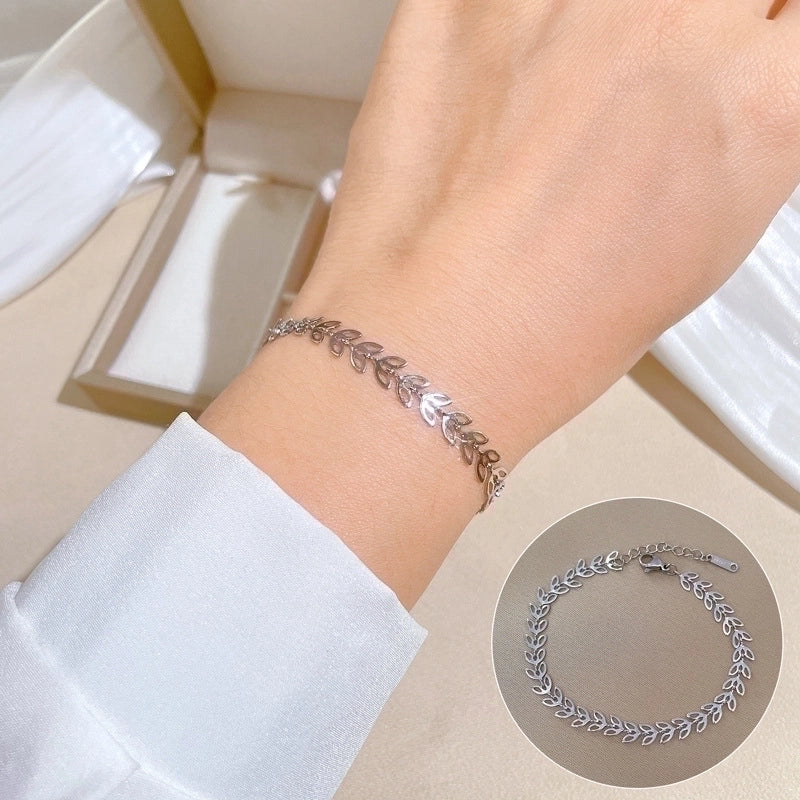 Casual Minimalist Geometric Titanium Steel Bracelets In Bulk