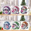 6PCS DIY Diamond Art Greeting Cards Santa Claus Congratulations Cards & Gift