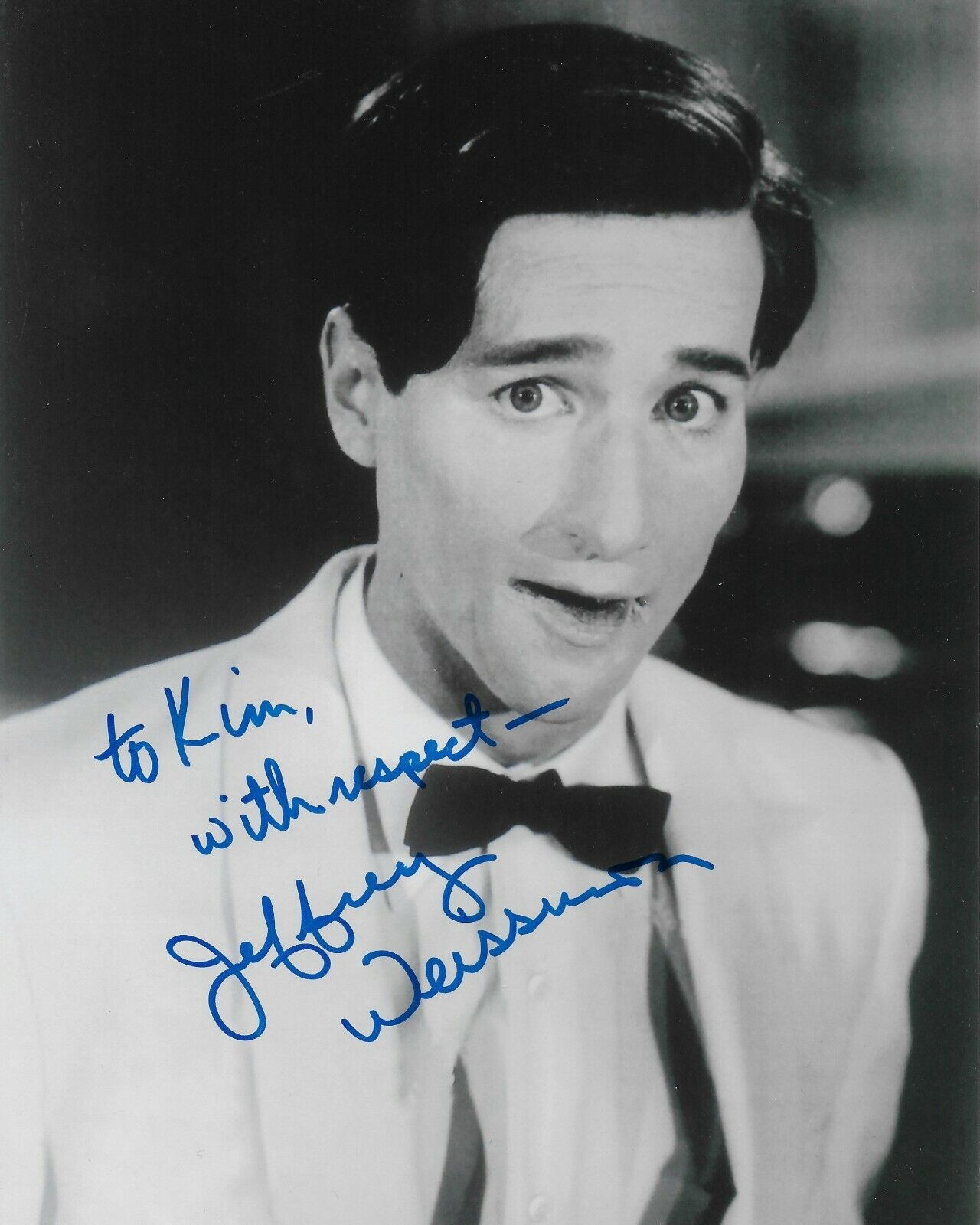 Jeffrey Weissman Back to the Future 8X10 Photo Poster painting (Signature personalized to Kim)