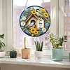 4Pcs Diamond Painting Insects and Flowers Window Pendants Suncatcher Hanging Kits for Home Porch Farmhouse