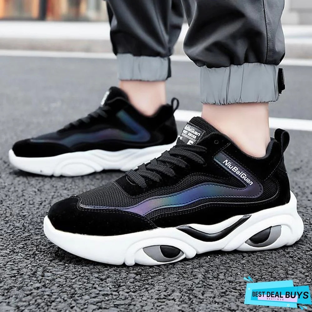 Men's Summer / Fall Sporty Daily Outdoor Trainers / Athletic Shoes Running Shoes / Basketball Shoes Volant Breathable Non-slipping Wear Proof Dark Grey / Black / Light Grey