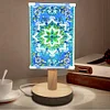(US Local)DIY Special Shaped Diamond Painting Wooden Stand LED Lamp Night Light Kit Bedside Small Desk Light Home Decoration Lamp